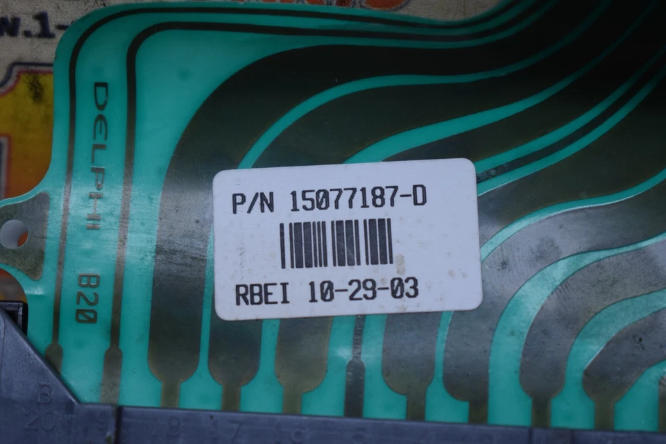 GMC ENVOY 2003 2004 2005 CARROCERÍA MÓDULO DE CONTROL CINTA CABLE 15077187 OEM Foto 2 de 4