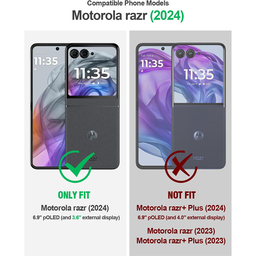 For Motorola Moto Razr 2024/2025 Razr Plus 2024 Case Shockproof With  Kickstand