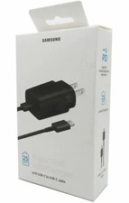 Original Samsung Galaxy S24 24+ S24 Ultra 25W Super Fast Wall Charger-NEW in BOX