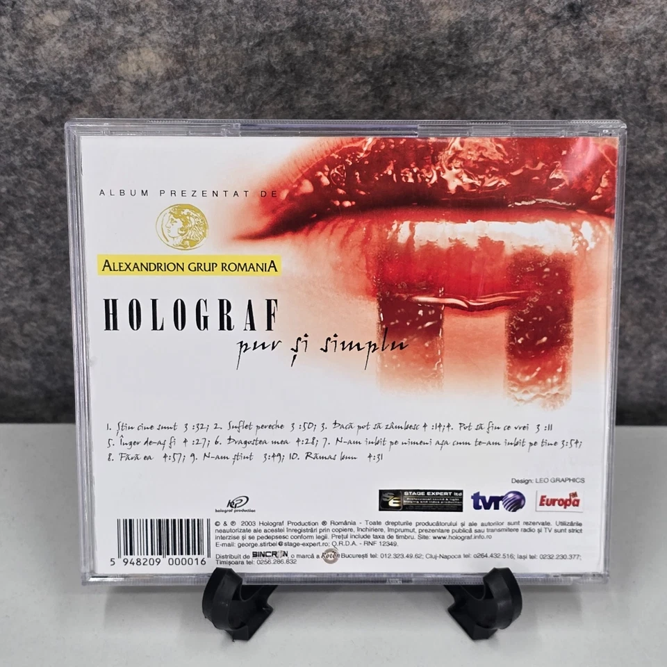 Holograf - Pur Si Simplu - Romania - Import Music CD - VG - RARE Foto 2 de 3