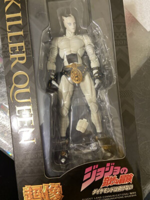 Jiumaocleu Killer Queen Action Figure - 16 cm Anime Figure Killer Queen Statue Model, Figura mobile in PVC giocattolo con accessori, bambola da collezione fatta a mano, decorazione da scrivania regali