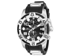 Invicta Men's Bolt Watch - 50mm, Black Dial, Stainless Steel, Silicone Band