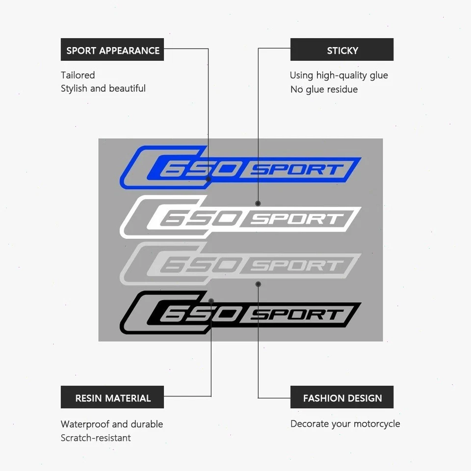 C650 Sport Motorcycle Sticker Waterproof Decal for BMW C650 Sport 2015-2021 — 第 4/4 张图片