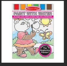 [Melissa & Doug] Paint With Water Activity Book - The Beginner Painter - New