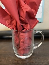 Coca-Cola Frosted Glass Coffee Mug Made in the USA EUC Rare Find