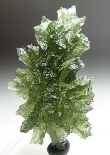BREATHTAKING SUPER FINE HEDGEHOG BESEDNICE MOLDAVITE CRYSTAL!!! CZECH REPUBLIC