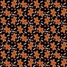 Christmas Fabric  Furry Bright Cat Cookie Toss Black  Studio E YARD