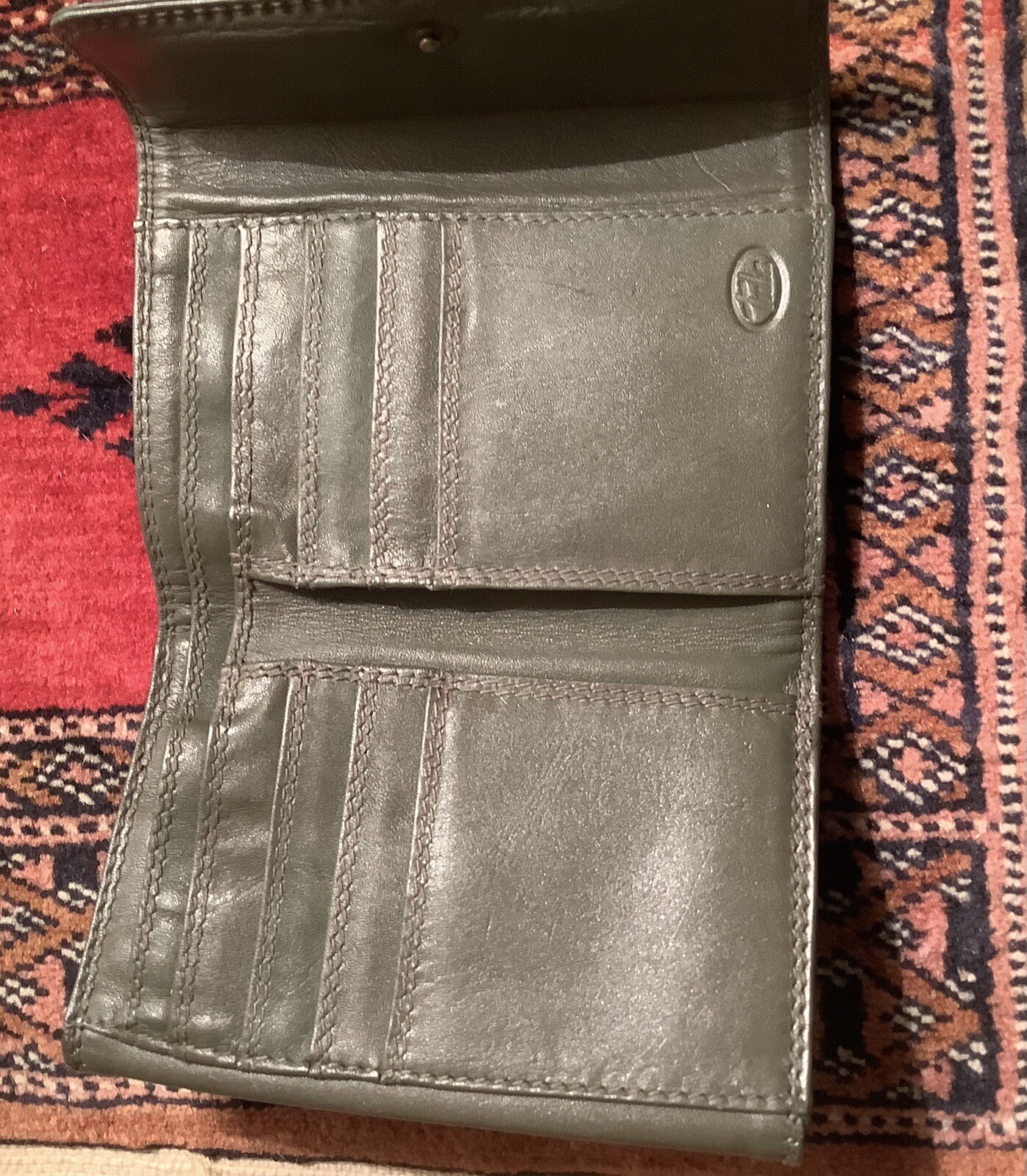 Tula Soft Leather Purse Wallet Sage Green Nice Condition. Lightly Used