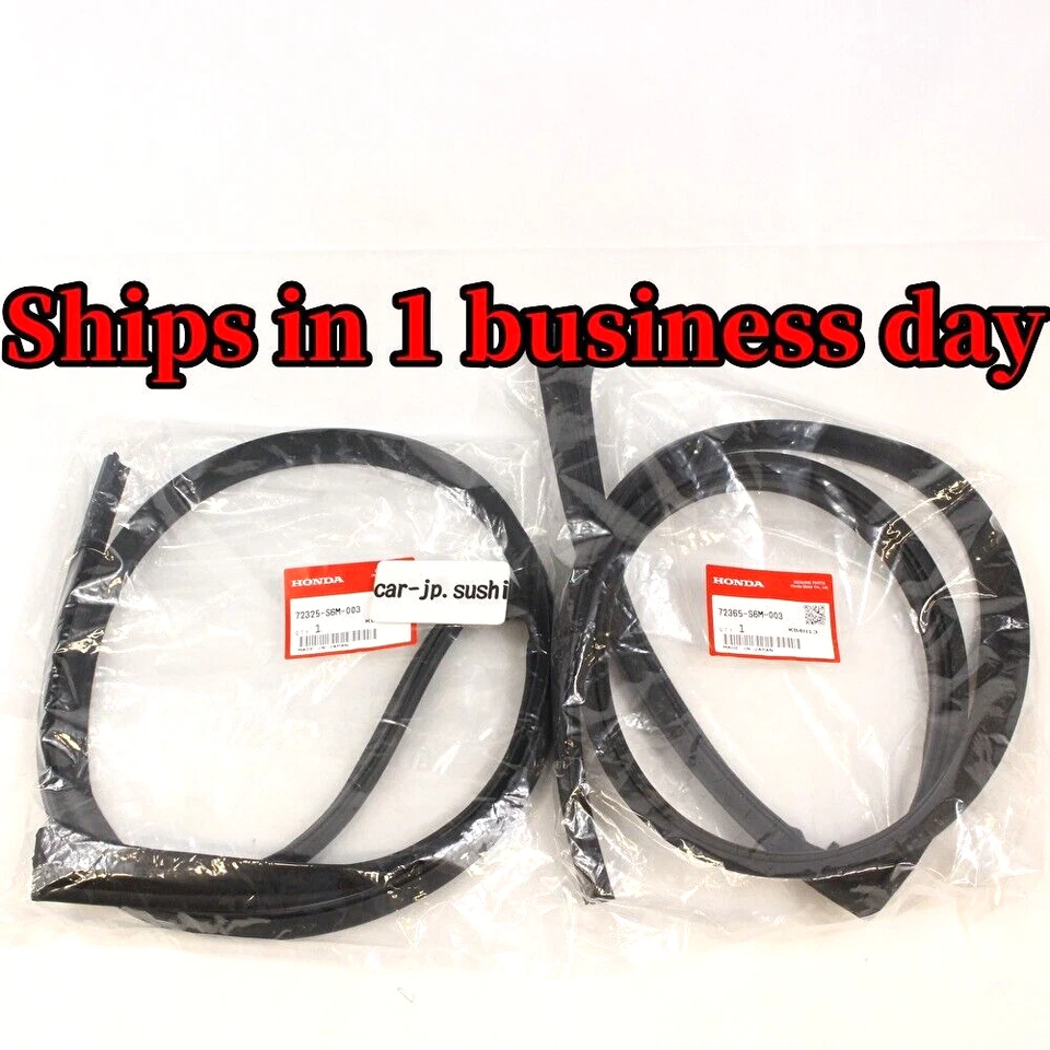 HONDA GENUINE ACURA RSX INTEGRA 3D DC5 Type-R Door Sub Seal Weatherstrip SET OEM - Image 1 of 4