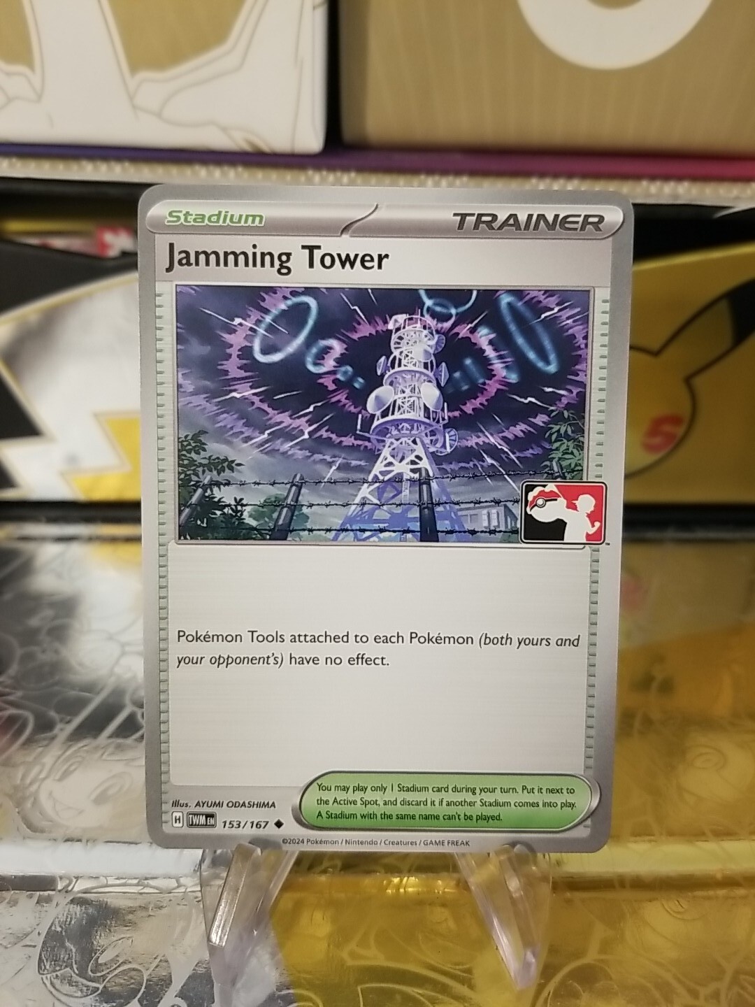 Jamming Tower Pokemon Prize Pack Series 6 Promo Pokemon Card NM/LP