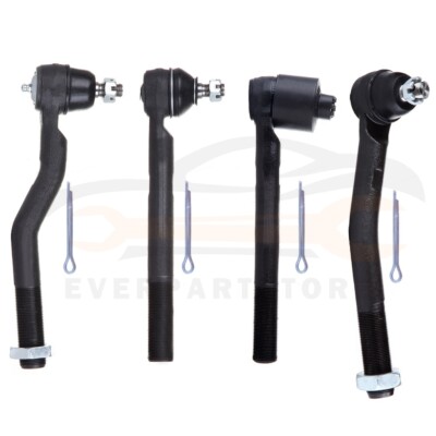 ECCPP Inner Tie Rod Kit 4Pc – For 1999-2004 Jeep Grand Cherokee, Greasable, OE Spec, 10-Year Warranty