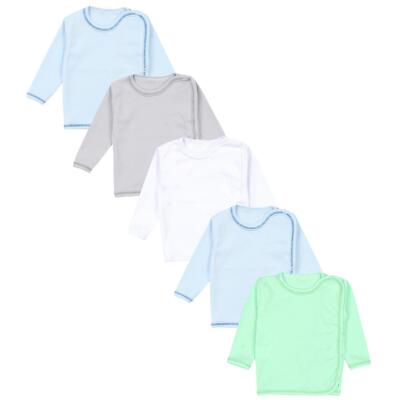 TupTam Unisex Baby Wickelshirt Langarm 5er Pack