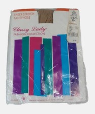 Vintage Classy Lady Sheer Stretch Panty Hose Nude One Size 5'-5'8" 100-160 lbs