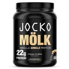 Jocko Mӧlk, Protein Powder Drink, Vanilla Gorilla, 22g Protein, 2 lb.