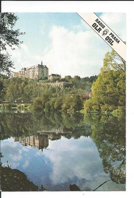 QSL Radio Prague Praha Czechoslovakia Cesky Sternberk Castle 1988