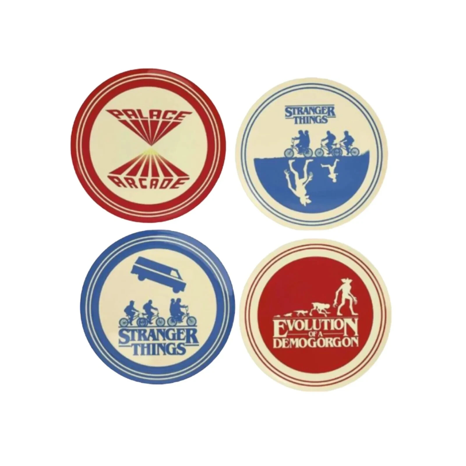 NETFLIX Stranger Things - PLASTIC Plate set Of 4 OFFICIAL LICENSED