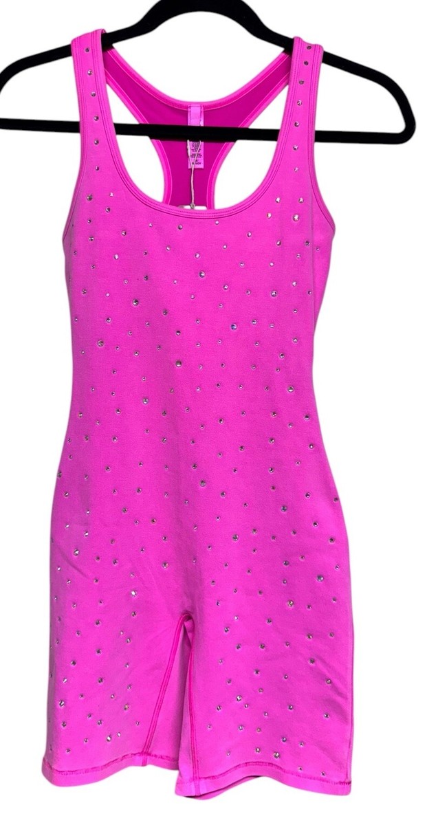 SKIMS Outdoor Rhinestone Mid Thigh Romper One Piece Bodysuit