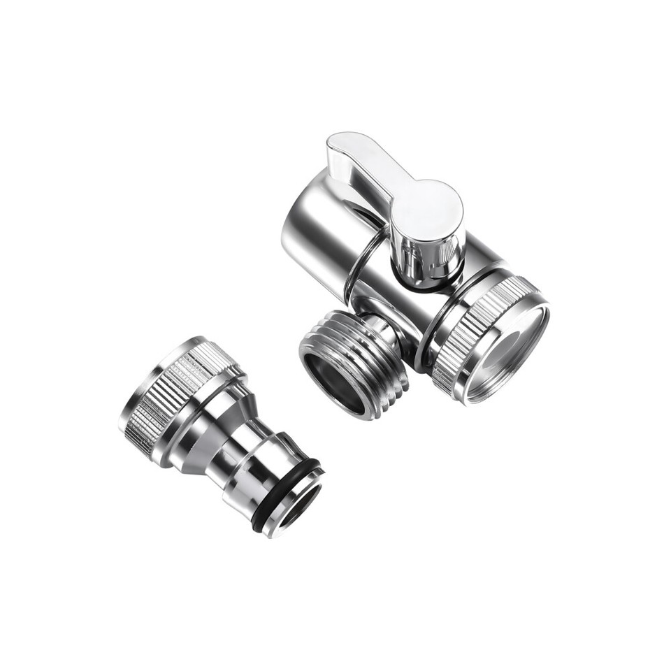 Outdoor Splitter Garden Hose Faucet Adapter to Washing Machine Sink