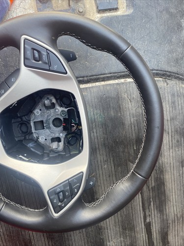 2014-2019 C7 Corvette Automatic Leather D-Shaped Steering Wheel Gray Stitching - Picture 9 of 24