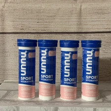 Lot Of 4 Nuun Sport Hydration Strawberry Lemonade Electrolytes 10 Ct Each 10/26