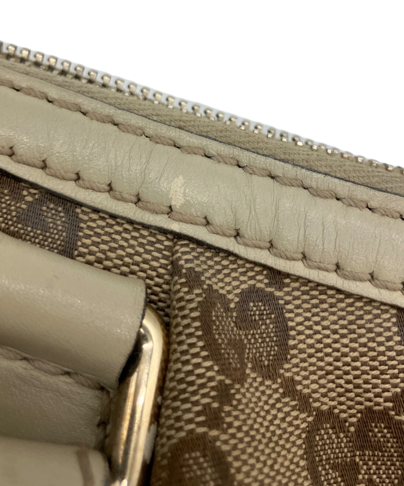 GUCCI Sukey Diamante 2Way Bag Beige Canvas Leather Model 247902 SN2585 thumbnail 20