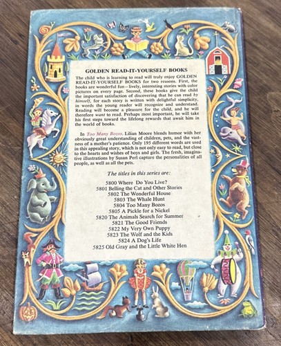 Too Many Bozos Lilian Moore Susan Perl Golden Read-It-Yourself Book Hardcover - Picture 4 of 5