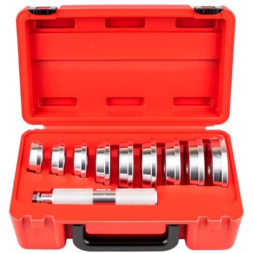 10pcs Bearing Race and Seal Driver Set, Bearing Press Kit with 1pc Driver 