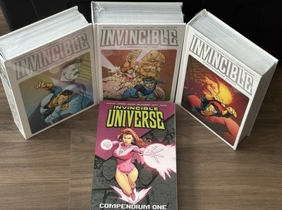 Image Comics Invincible HC Compendium Lot: Vol 1-3 + Invincible Universe Vol 1