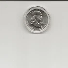 1958 Ben Flanklin Half Dollar in Holder SILVER RED HOT !!!!