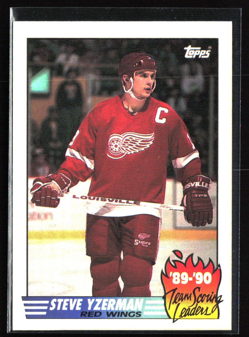 1990-91 Topps #19 Steve Yzerman Team Scoring Leaders