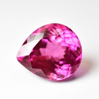 Natural Pink Ruby 12.45 Ct Certified Pear Cut Loose Gemstones Free Delivery