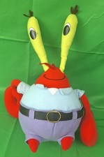 Vintage Nanco SpongeBob SquarePants Mr. Krabs Stuffed Toy Plush 10 Stuffie 2003