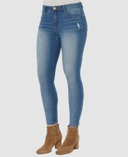 Democracy Women's Blue AB'solution High Rise Ankle Jeans Pants Size 2