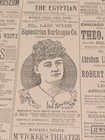 FEB 7, 1892 NEWSPAPER PG #2675- IDA HOWELL, EQUESTRIAN BURLESQUE CO., NYC LIVE — photo 1