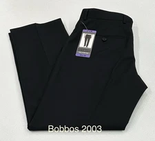 JB Britches Men's Wool Blend Pants, Black, Size 30X30