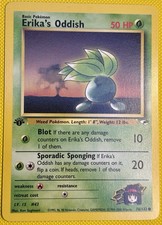 Pokémon Cards Erika's Oddish 78/132 1ST EDITION Gym Heroes WOTC Common