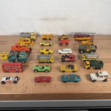 Lesney, Corgi & Matchbox Diecast Cars Lot Of 24 Vintage Assorted - 60s, 70s, 80s