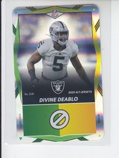 2025 NFL UNO Elite Foil SP DIVINE DEABLO Green Yellow ALT Jersey Raiders #038