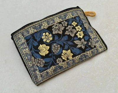 Tapestry Coin Purse, Floral Kilim Pattern Pouch, Little Card Bag, Perfect Gift