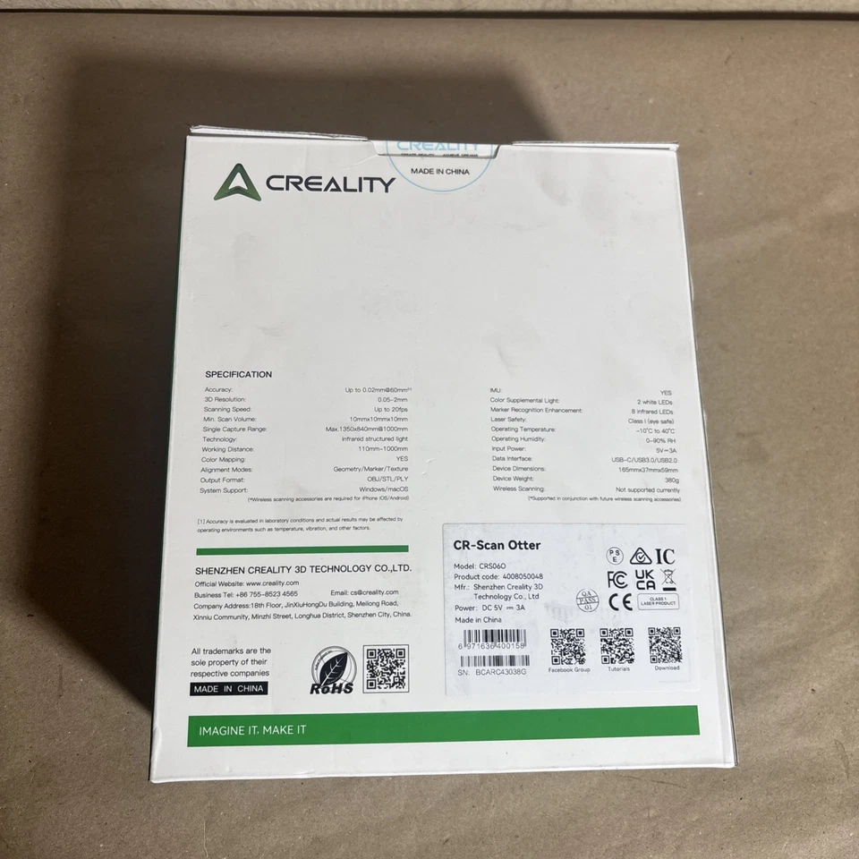Creality CRS06O Handheld 3D Scanner CR-Scan Otter for 3D Printing * Sealed * - Image 3 of 4