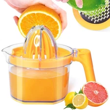 Citrus Juicer 4-in-1 Manual Juicer, MJ02 Multifunctional Hand Juicers, Lemon ...