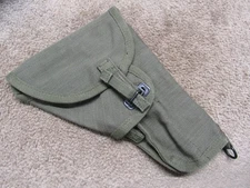 British P58 Browning Hi-Power Holster 9mm 1975 MECo Pattern 1958 OD Canvas NOS