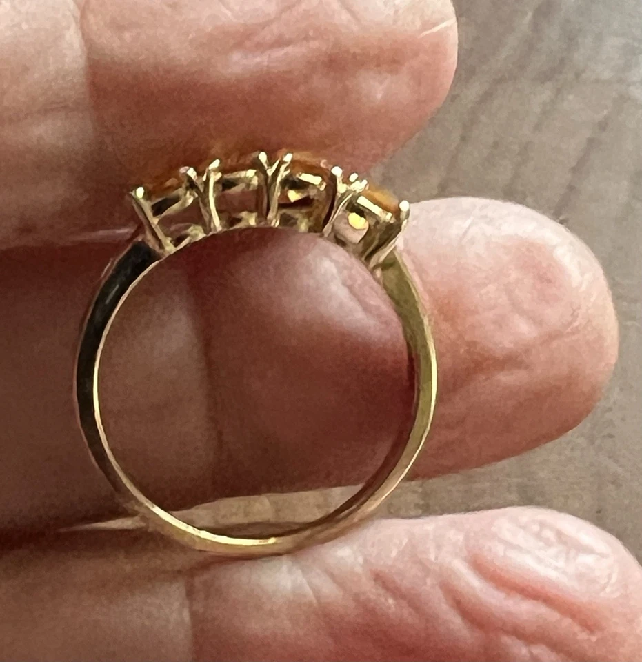 14k Yellow Gold Citrine Ring, Size 8 - FINAL MARKDOWN!  - Image 3 of 4