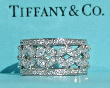 $32,500  TIFFANY & CO. VICTORIA RING 2.34 DIAMOND PLATINUM ETERNITY BAND RING 6