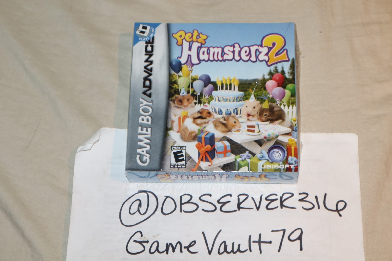 Petz: Hamsterz 2 (Nintendo Game Boy Advance, 2007) NEW GBA