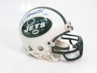 Joe Namath Signed Mini Helmet Stacks of Plaques (S)