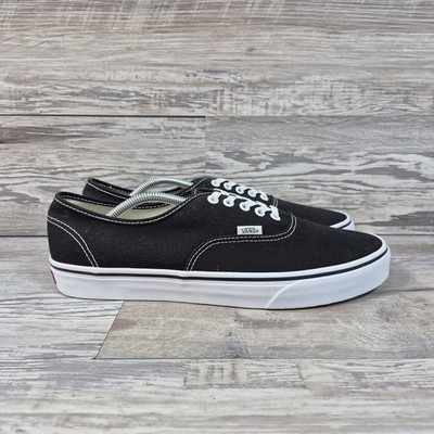 Vans Off The Wall Old School Solid Black White Mens Size 12 Shoes Sneakers 