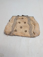 Vintage Micro Beaded Evening Bag With Tiny Seed Pearl Beads Made in France