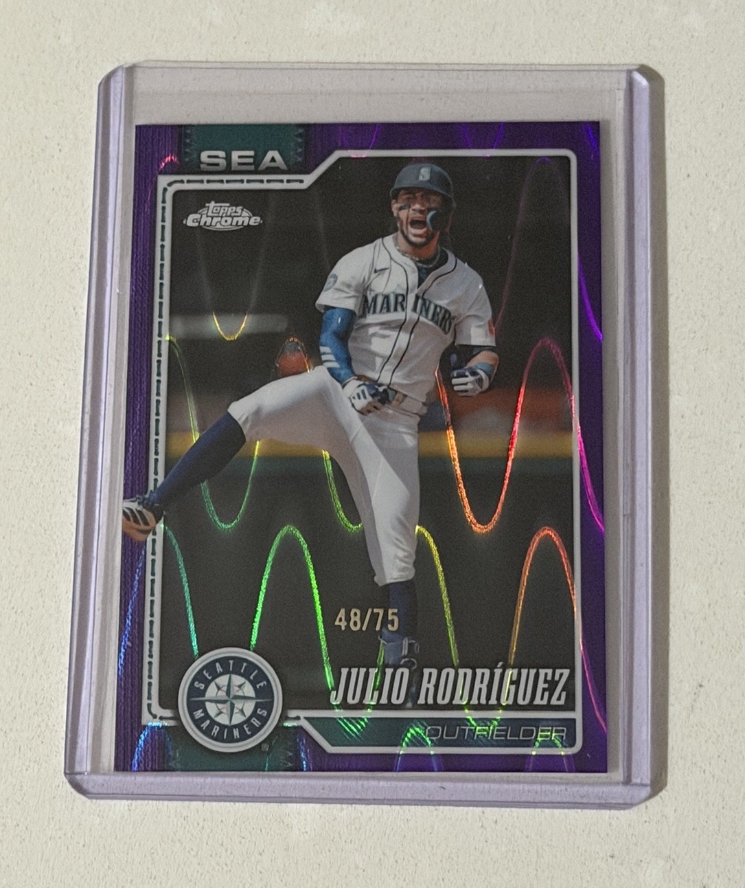 Julio Rodriguez Purple RayWave #149 2026 Topps Chrome Seattle Mariners /75