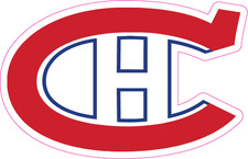 Montreal Canadiens CH Logo Sticker | Hockey Vinyl Decal |1922-23-1924-25| [071]